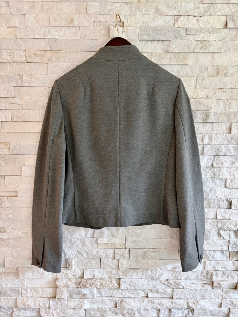 NWT Rag & Bone Charcoal Slade Cropped Ponte Blazer - Picture 4 of 7